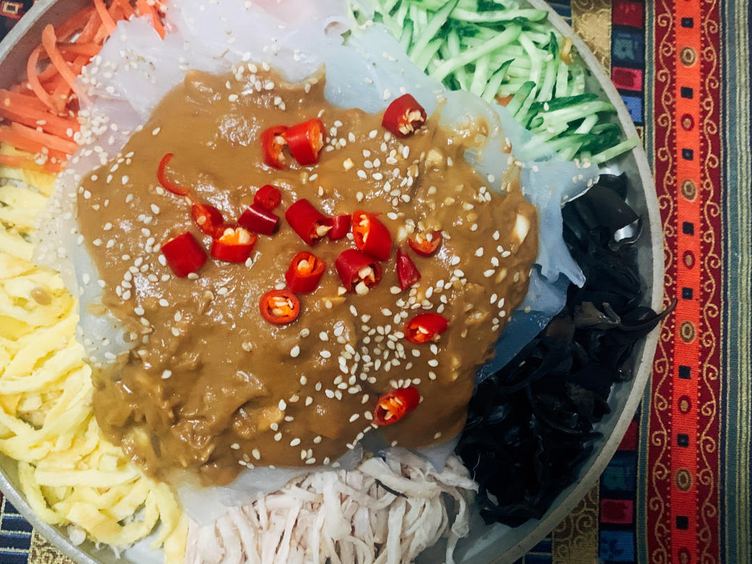 曼食慢语丨2021年夜饭-五彩大拉皮