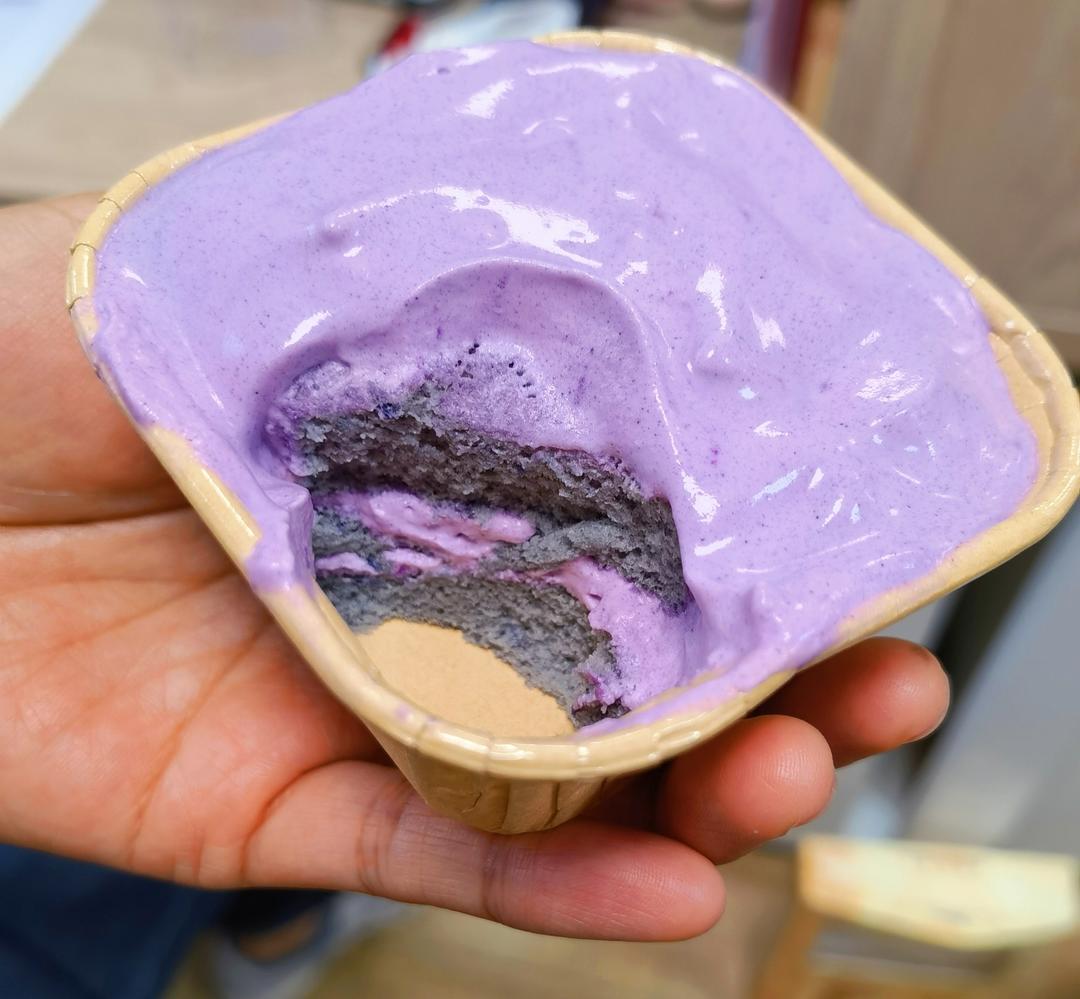 没有人会拒绝浪漫的紫色～紫薯奶油蛋糕🍰