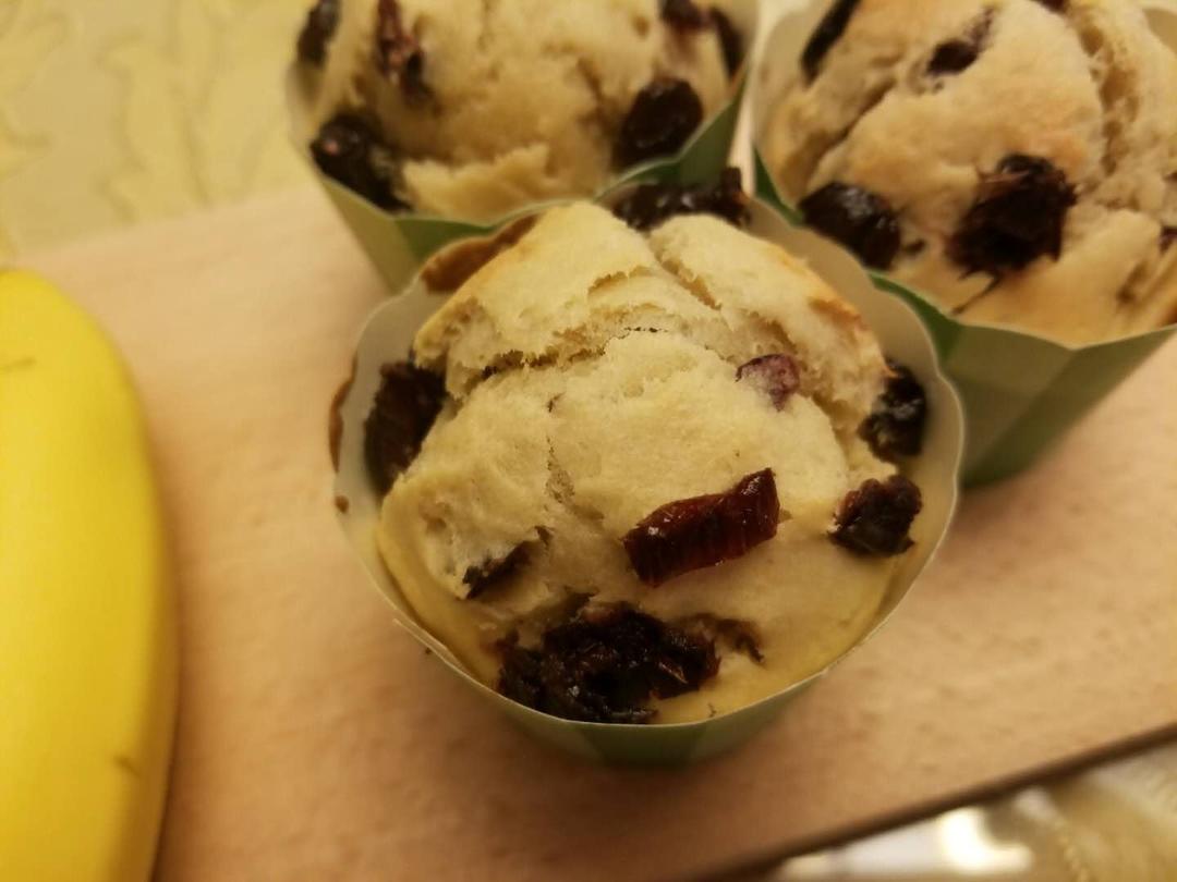 少女心的香蕉蔓越莓玛芬