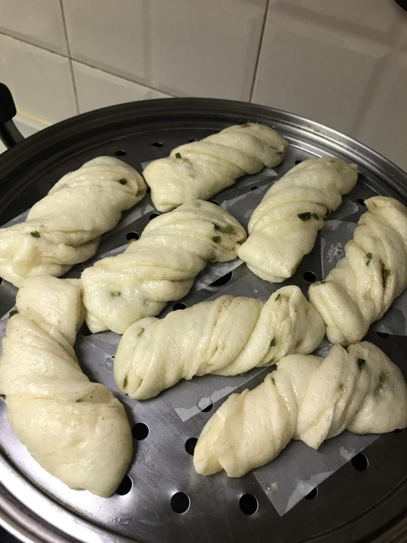 香葱银丝花卷【附扭花卷视频】