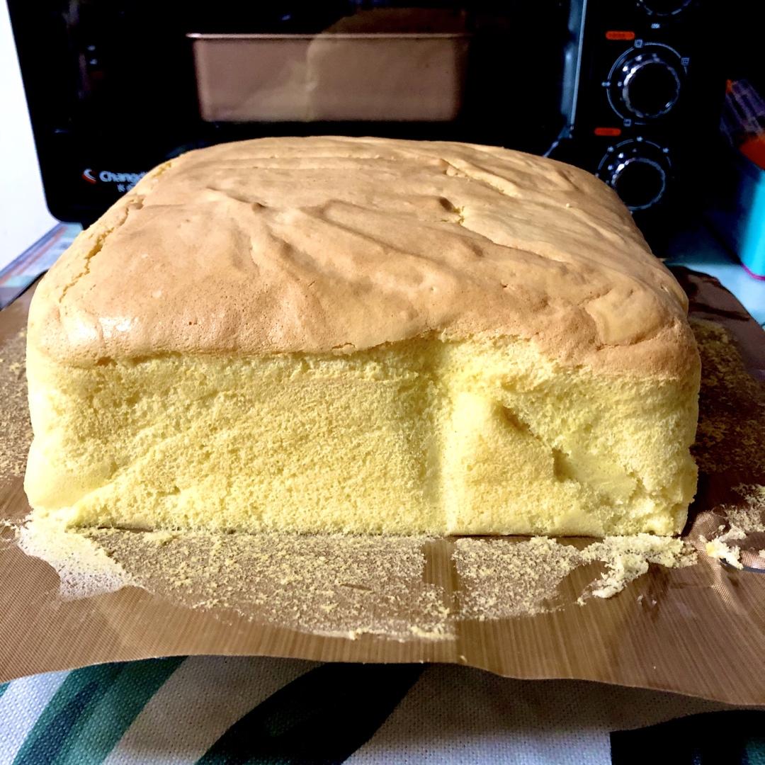 8寸圆形模具的古早蛋糕，完美方子！