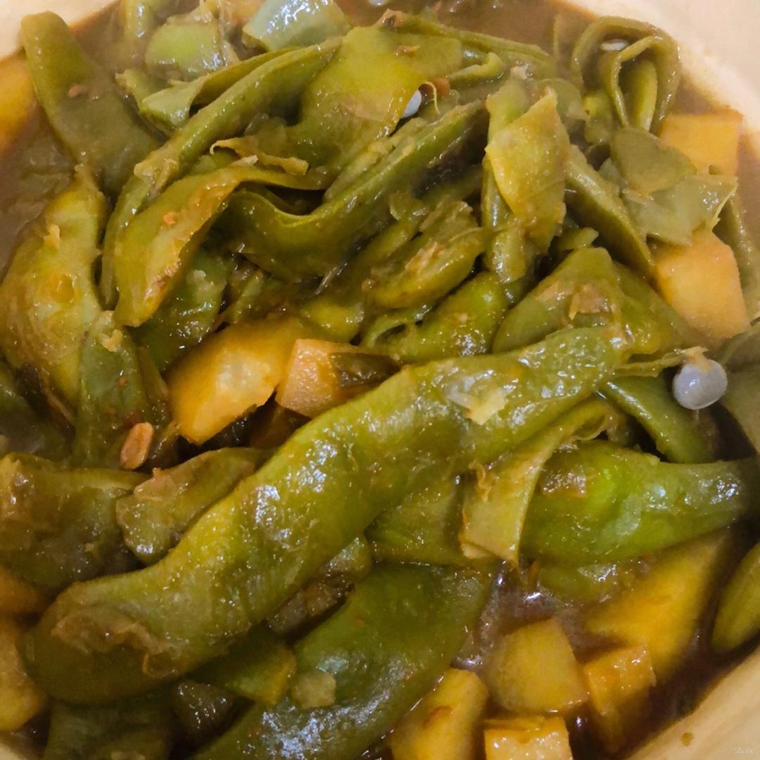 土豆炖豆角