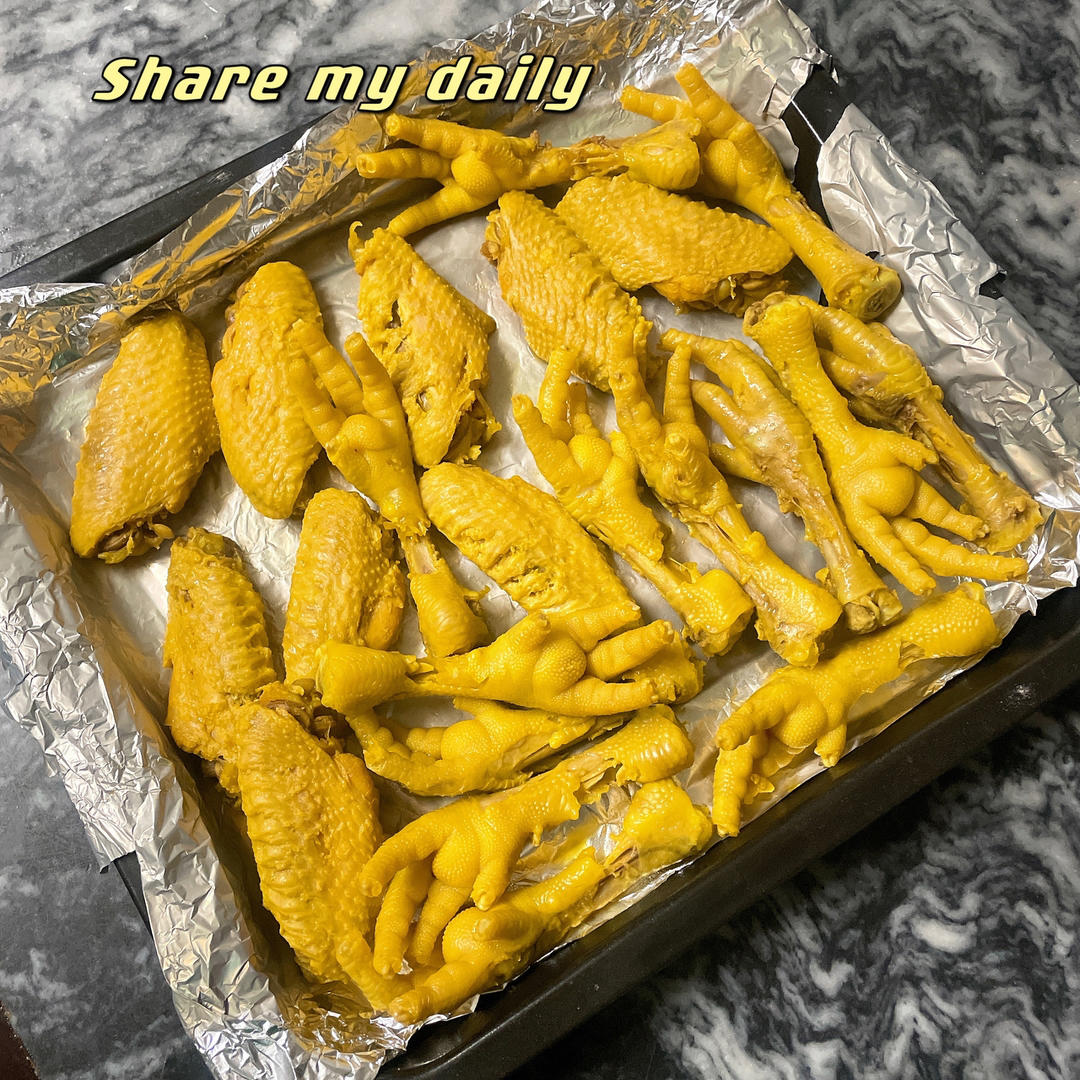盐焗鸡爪鸡腿鸡翅（做法超级简单）
