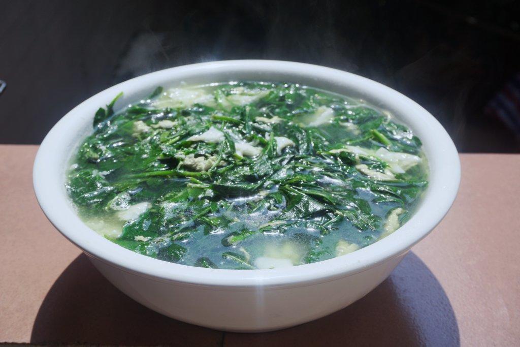 春天最鲜的汤#虾仁艾草蛋汤