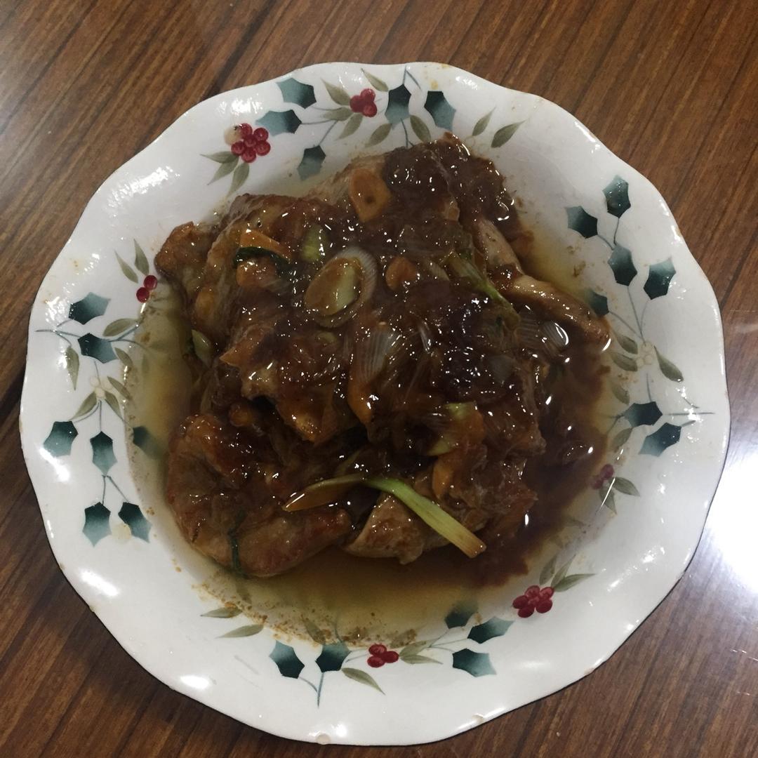 超嫩超香的葱烤大排