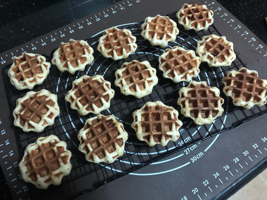 双重可可巧克力华夫饼（发酵版）