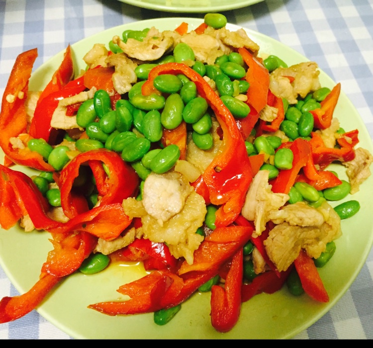毛豆肉丝