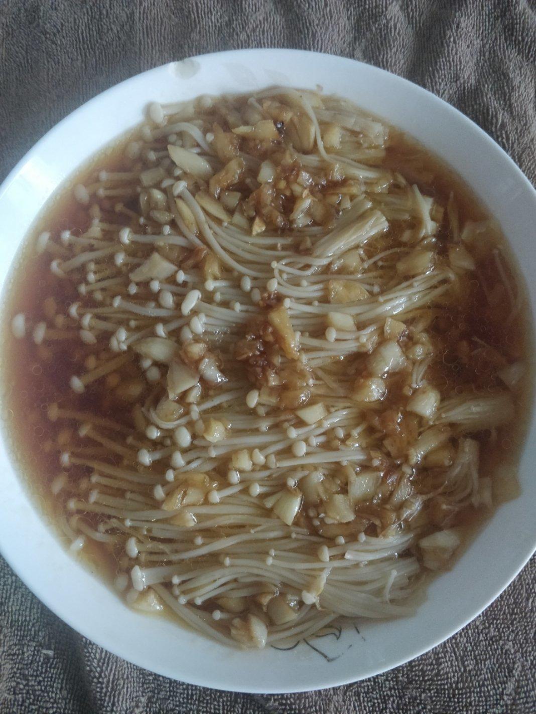 蒜蓉蒸金针菇