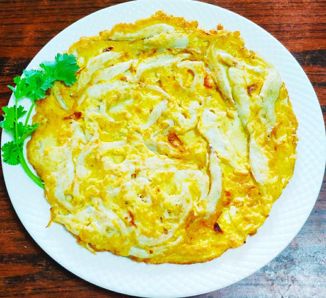 九河源做的面条鱼摊鸡蛋