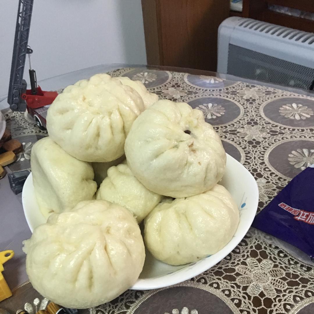 面包机发面蒸馒头