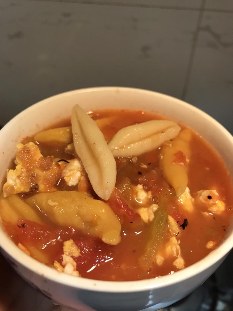 番茄鸡蛋剪刀面