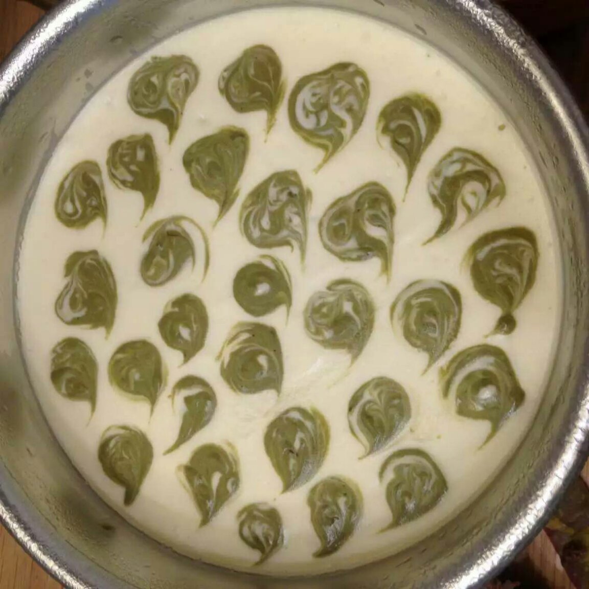 重芝士蛋糕(大理石花纹装饰）