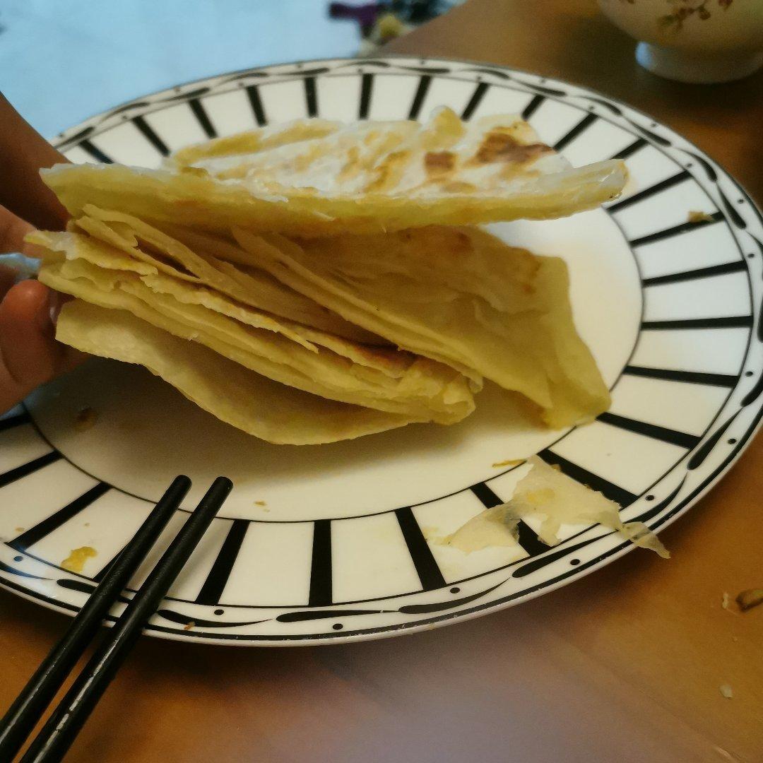 层次分明薄如蝉翼的家常基础烙饼