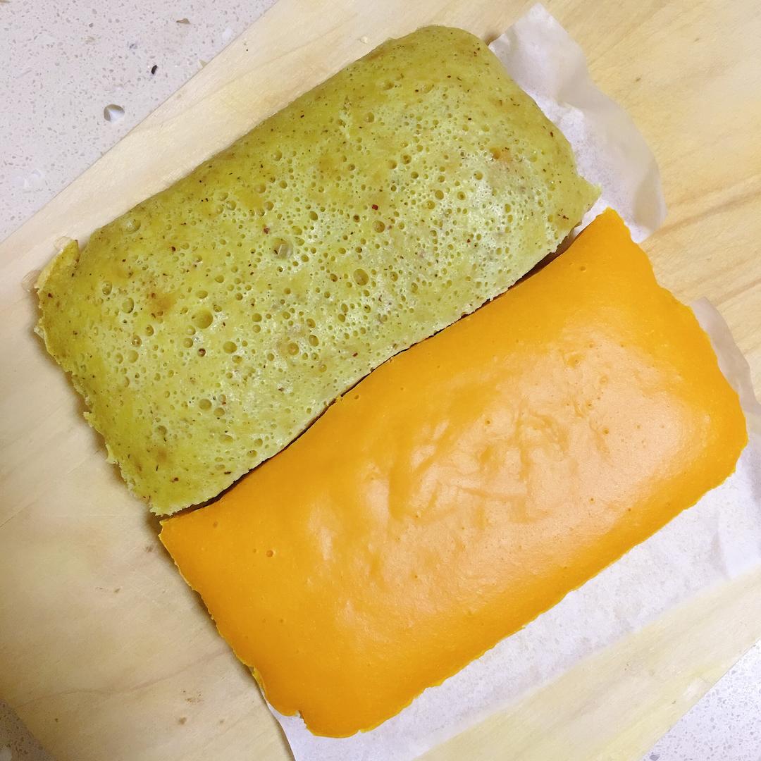 南瓜糕和红枣蒸糕 手指食物 辅食