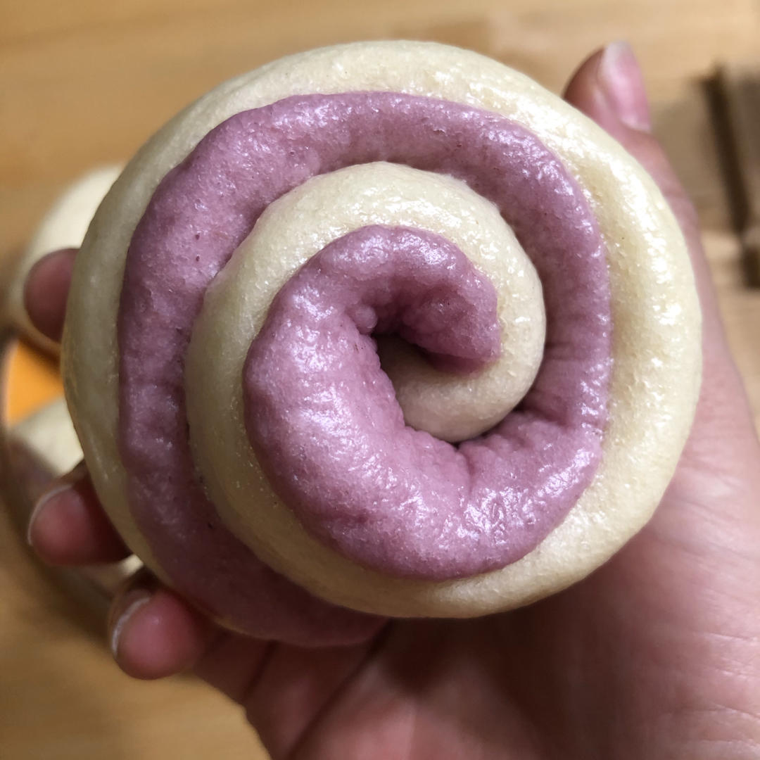 紫薯玫瑰花馒头