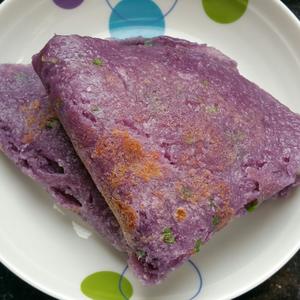 紫甘蓝鸡蛋饼的做法 步骤4