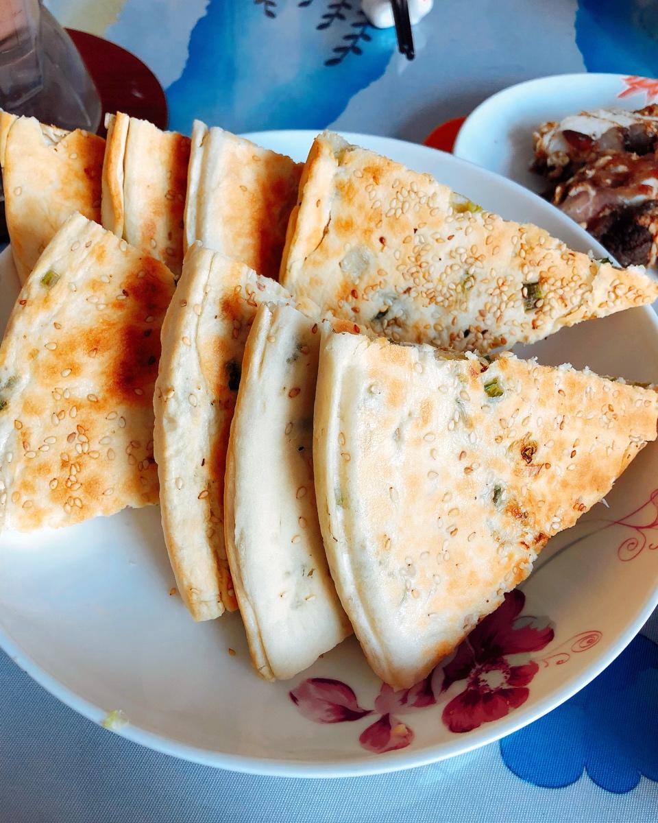 简单易学发面葱花烙饼