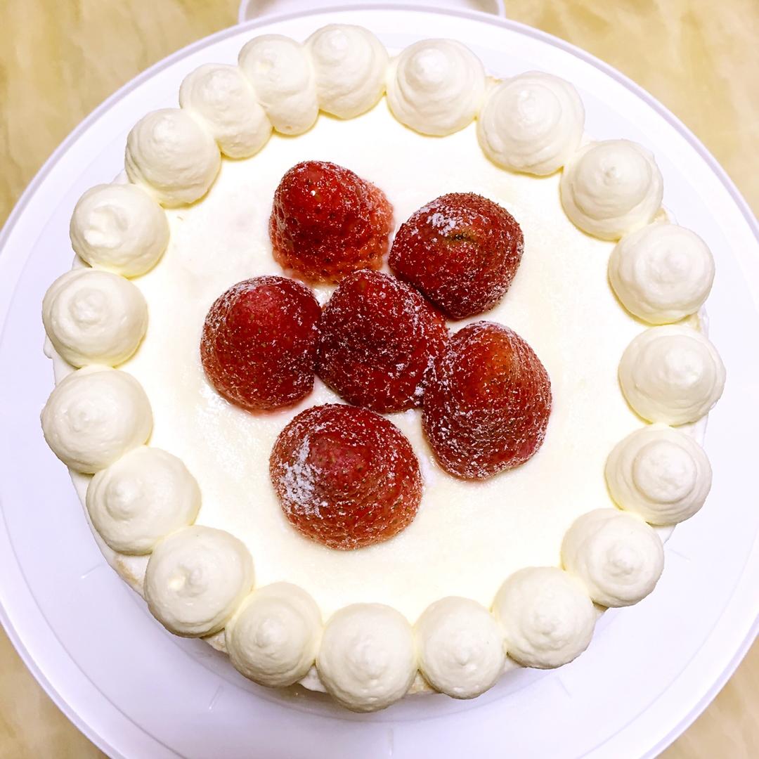 小清新草莓蛋糕