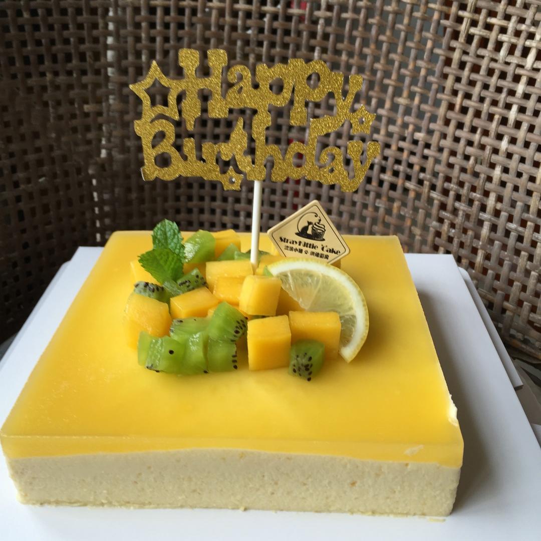 料超足的芒果慕斯蛋糕