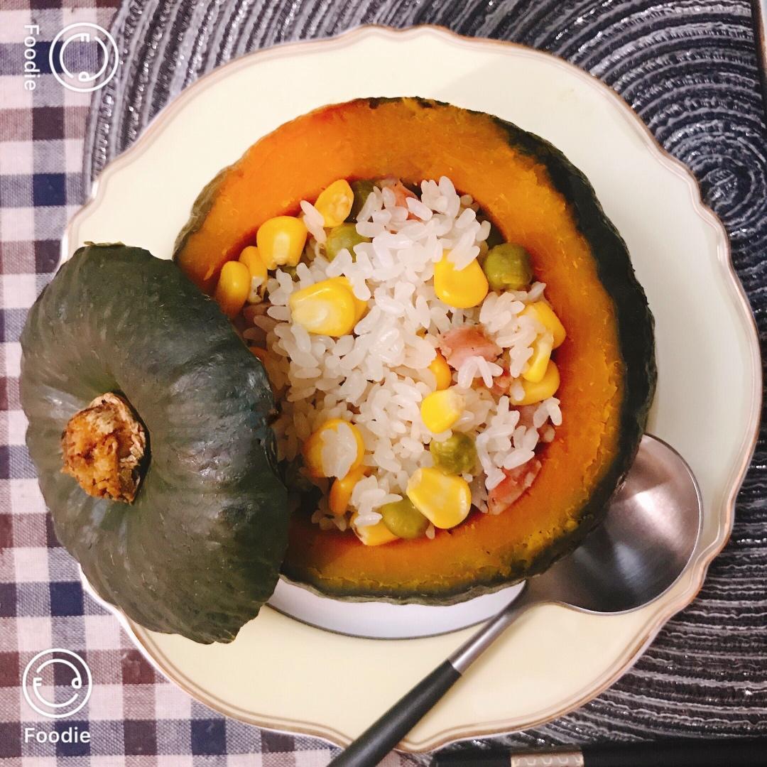 超养生的蒸南瓜饭