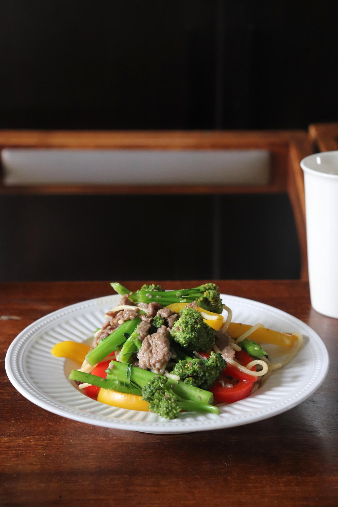 黑椒牛柳炒意面
