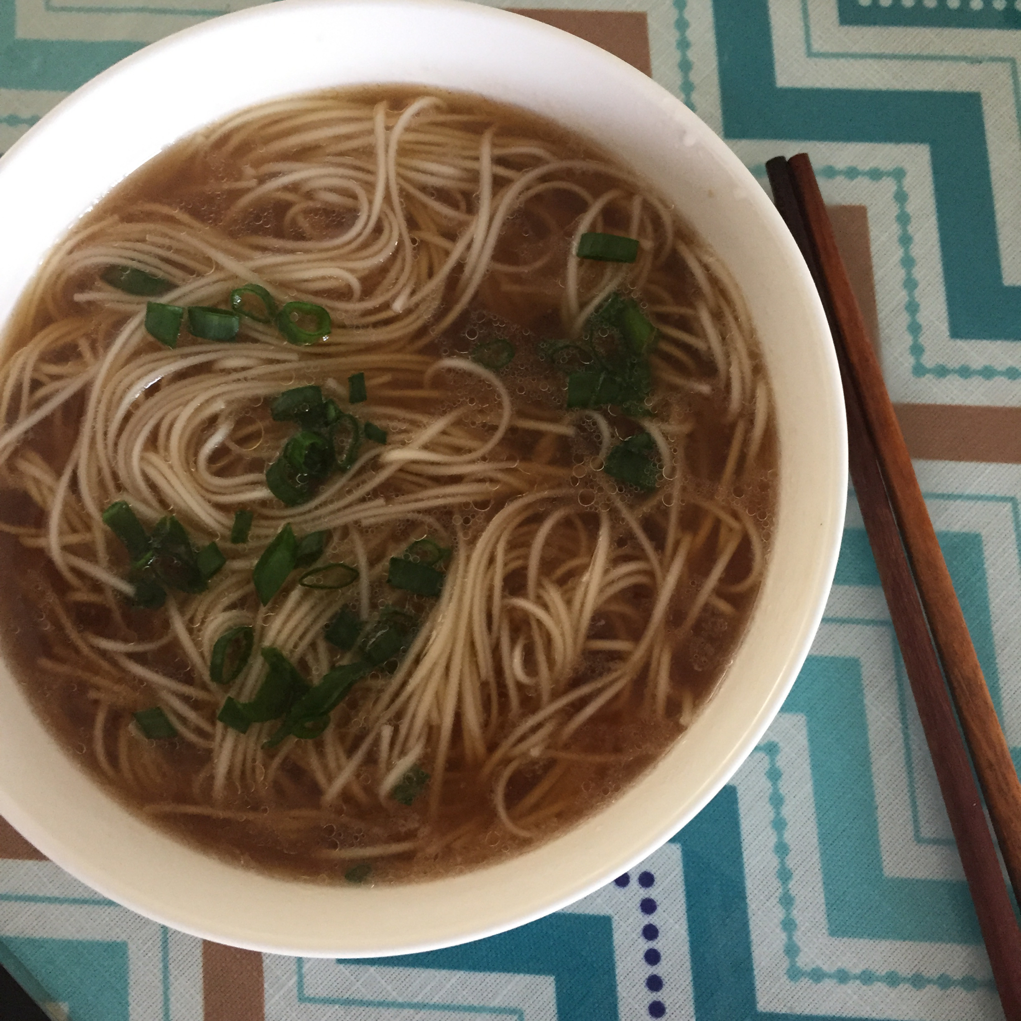 小葱麻油酱油面