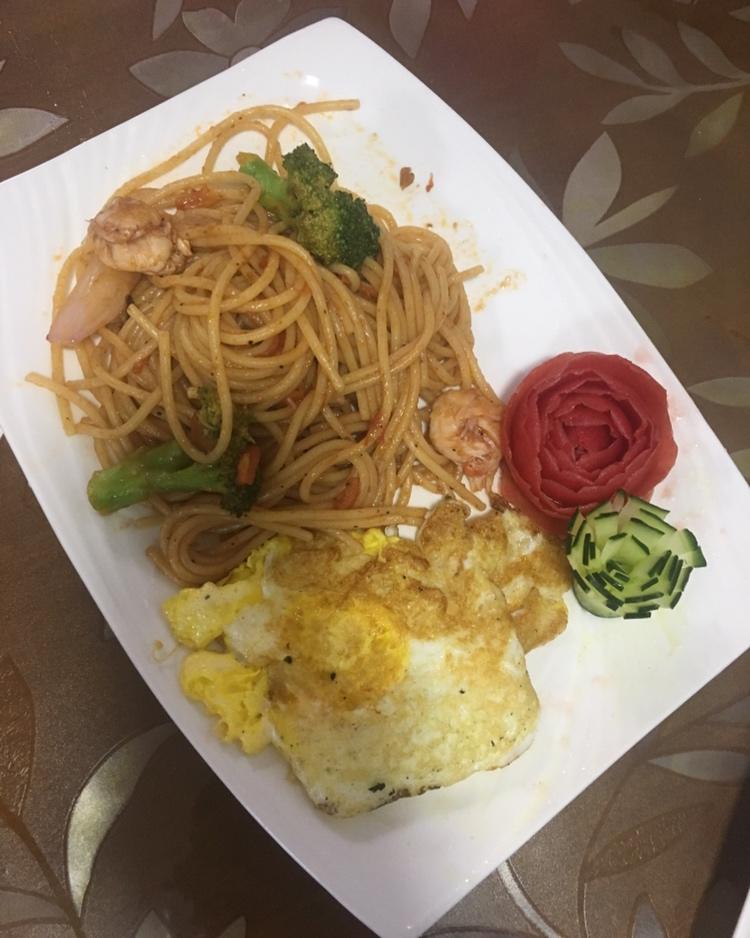 减脂|美味又低脂的虾油虾仁意大利面