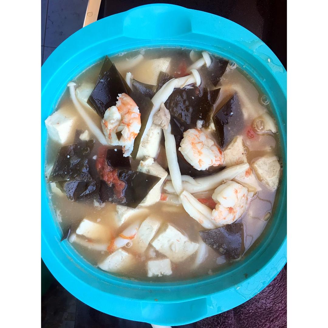 三鲜豆腐汤！