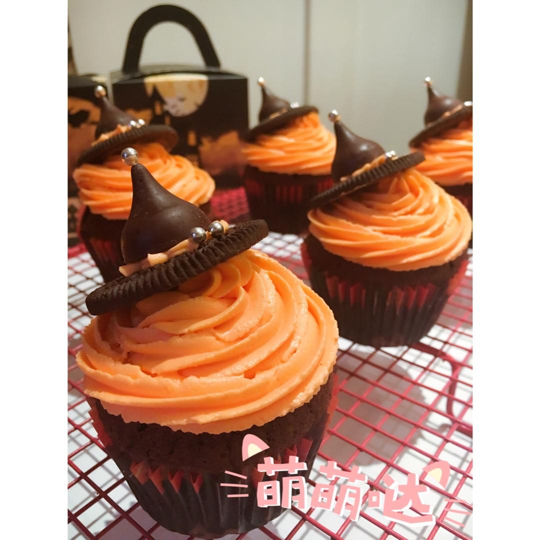 【万圣节】女巫帽子cupcake—美的T7-L382B智烤大师