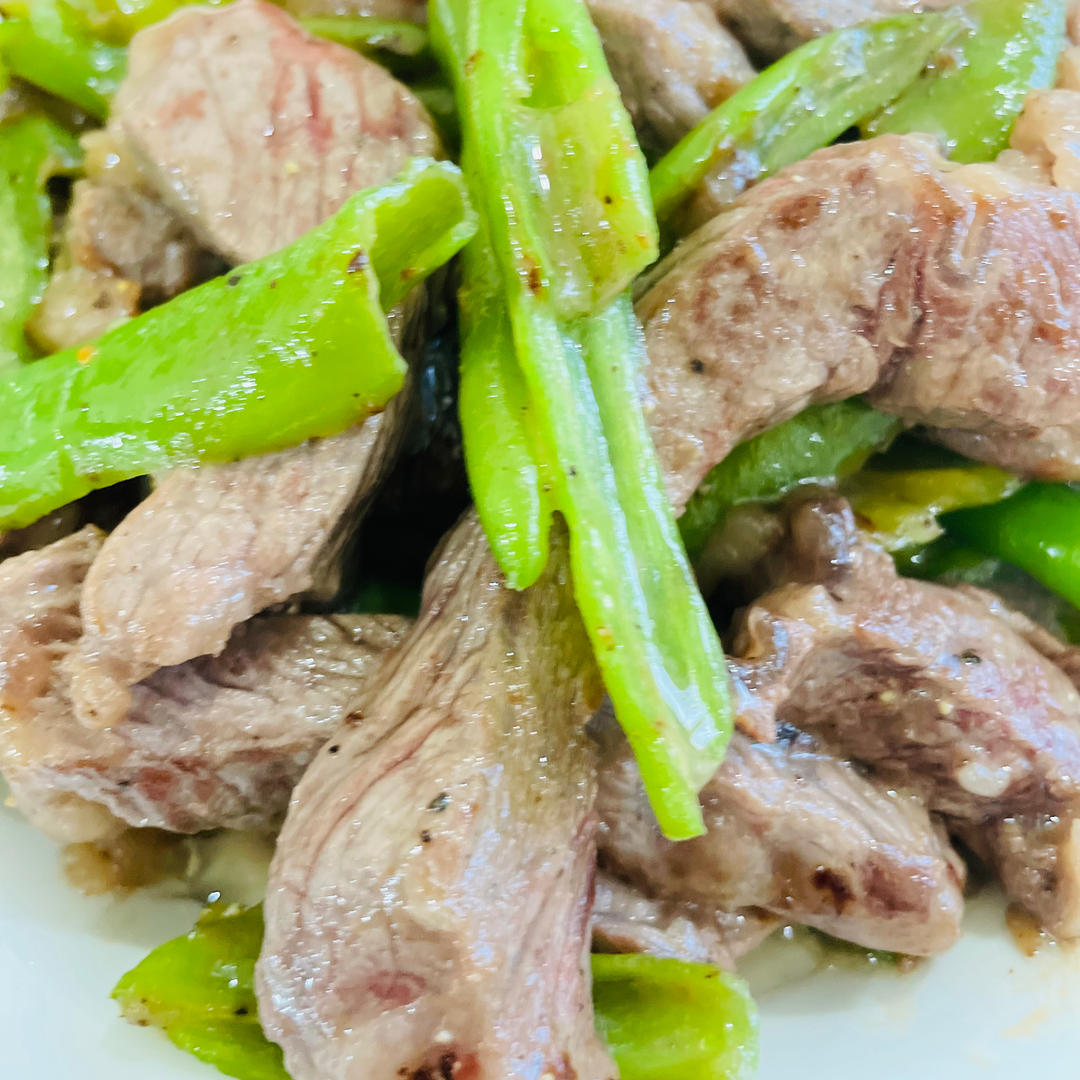 杭椒牛柳黑椒牛柳 终于找到炒出嫩牛肉的办法了 肉片肉丝都适用