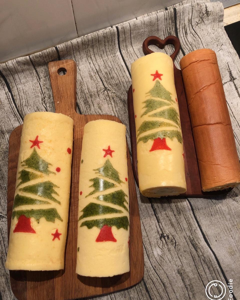 圣诞树蛋糕卷~