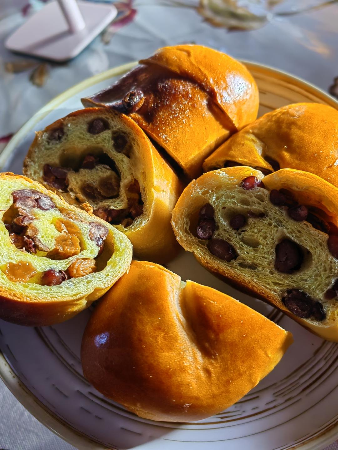 黄油面包卷（红豆陷）超级松软