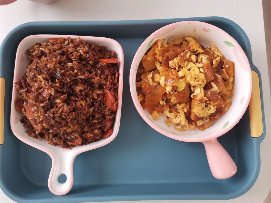 超级好吃的酱油火腿蛋炒饭！