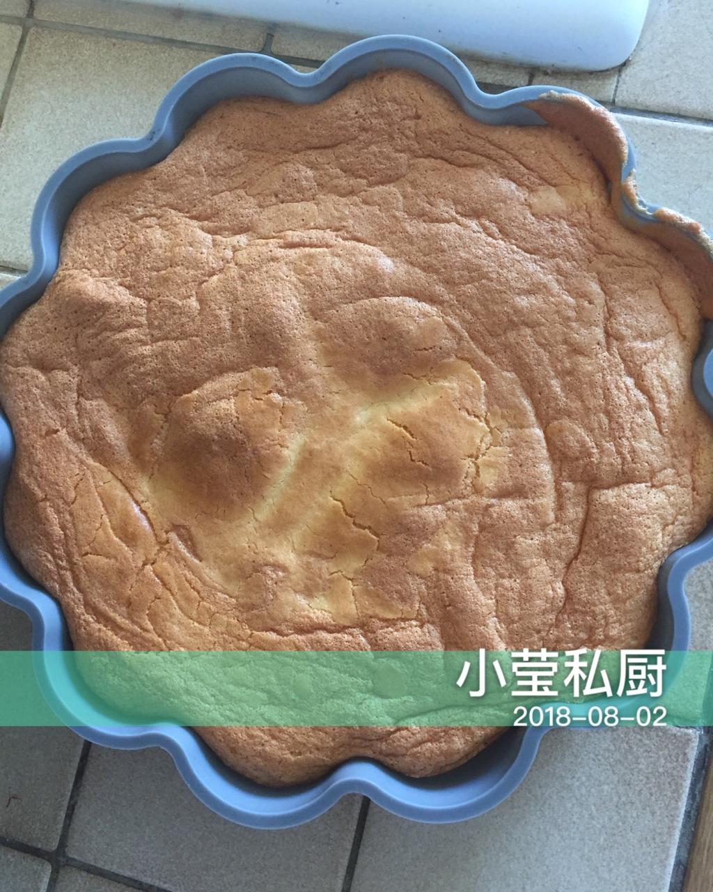超好记八寸戚风蛋糕（后蛋法）