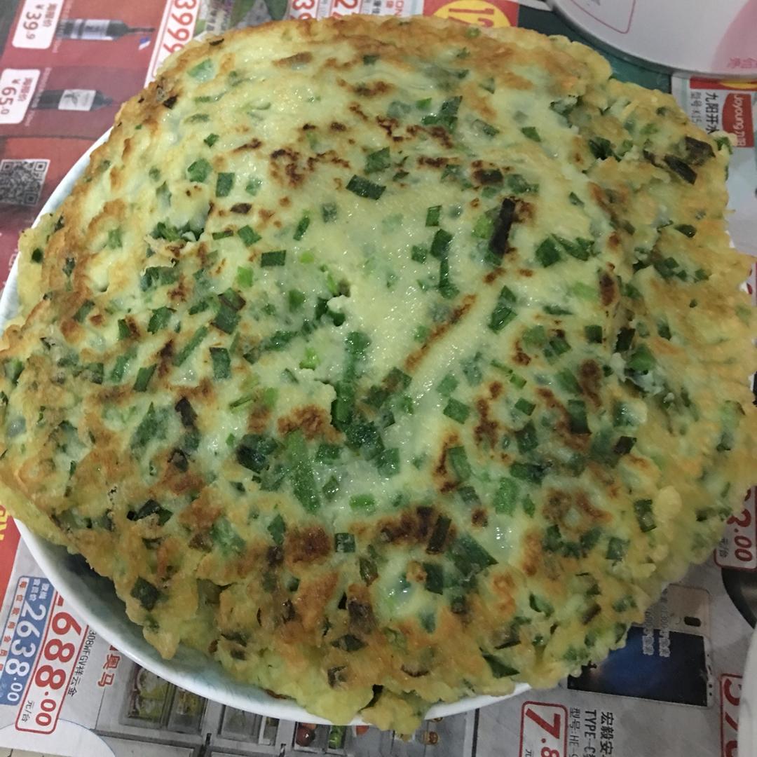 韭菜鸡蛋摊饼
