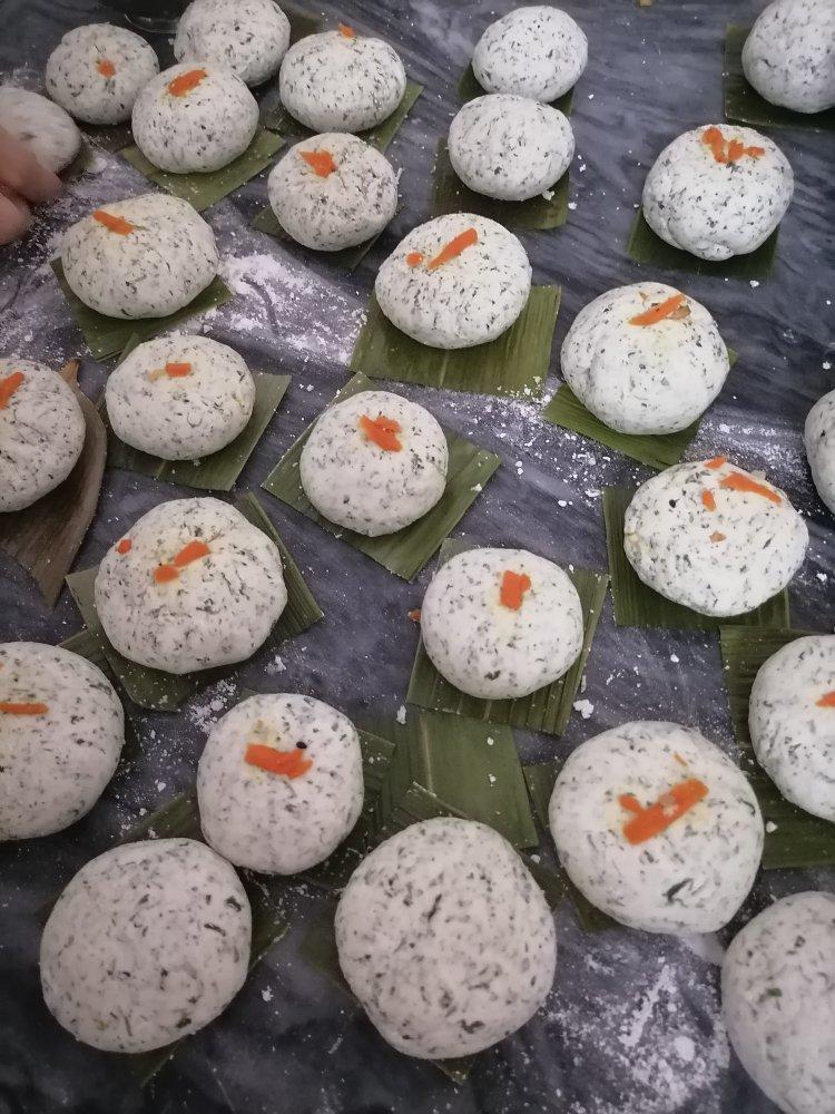 艾草青团、艾粑粑、艾糍、新鲜艾草制作