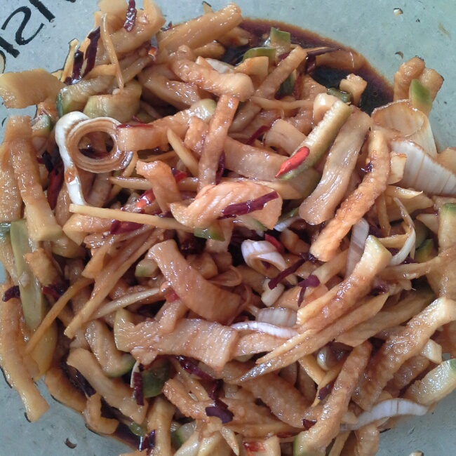 欢天喜地_ohbs做的干萝卜条咸菜