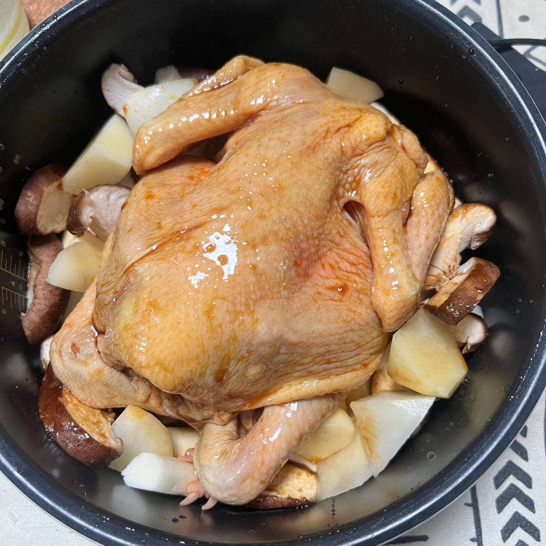 电饭煲焖鸡