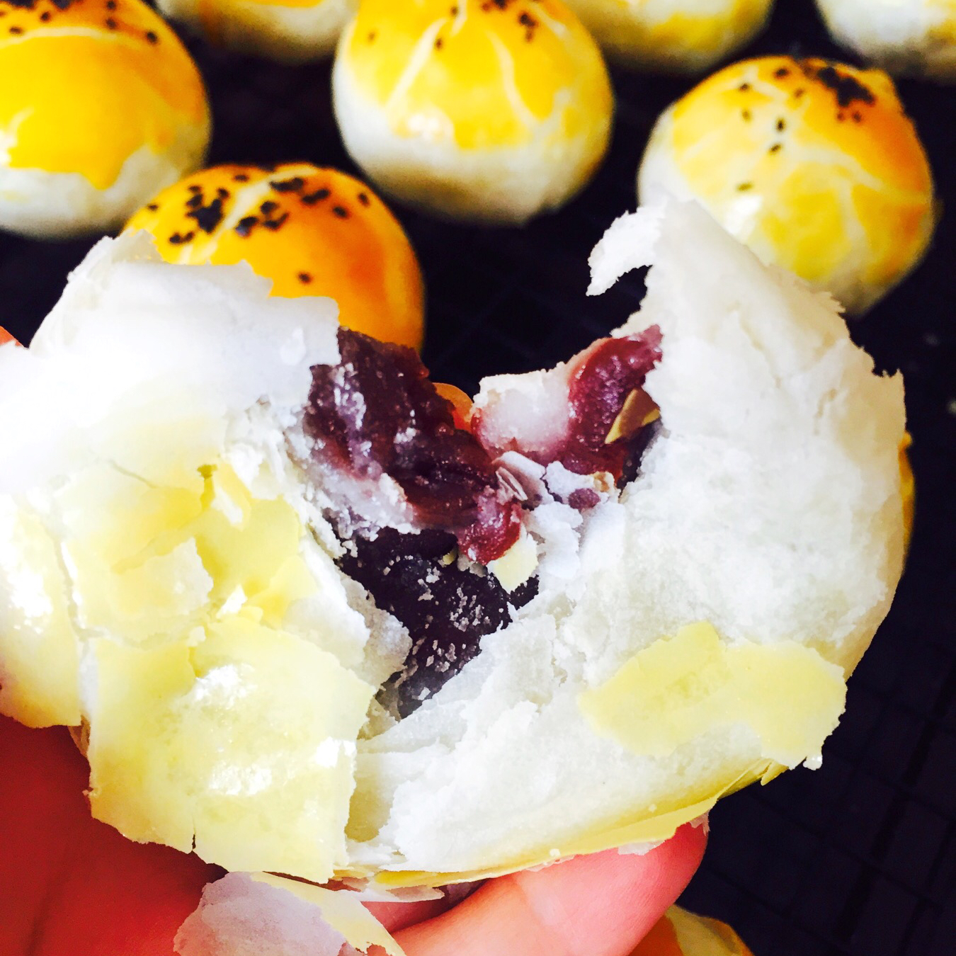 麻糍酥（豆沙馅)