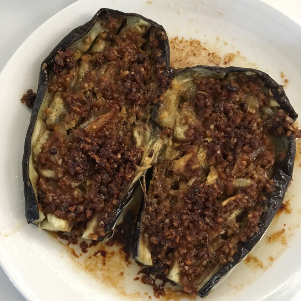 微波炉做出街头烧烤风的茄子