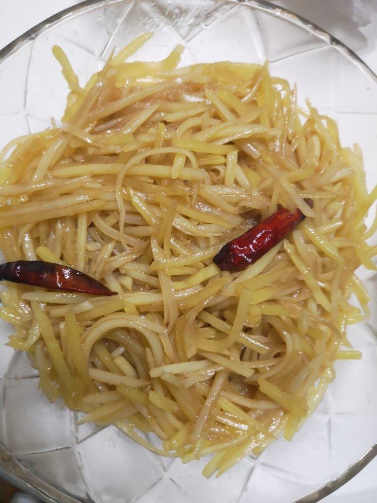 酸辣土豆丝(真实成品，从未修图)