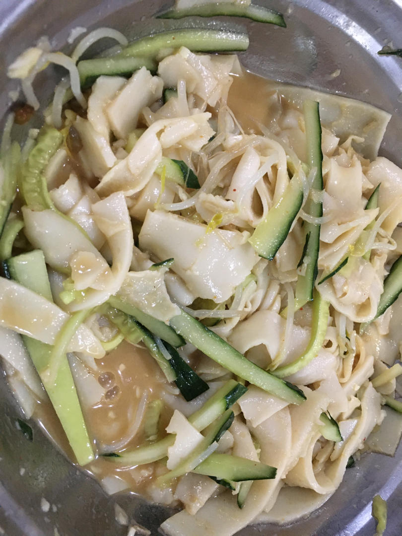 不用水洗的自制凉皮，零失败