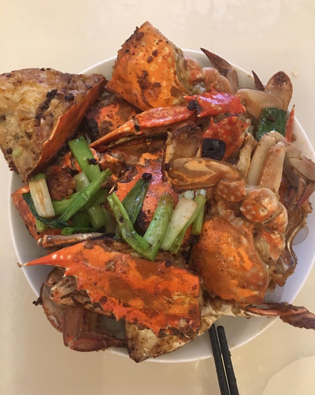 姜葱炒梭子蟹