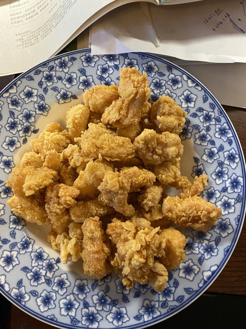 无面包糠版鸡米花（盐酥鸡）