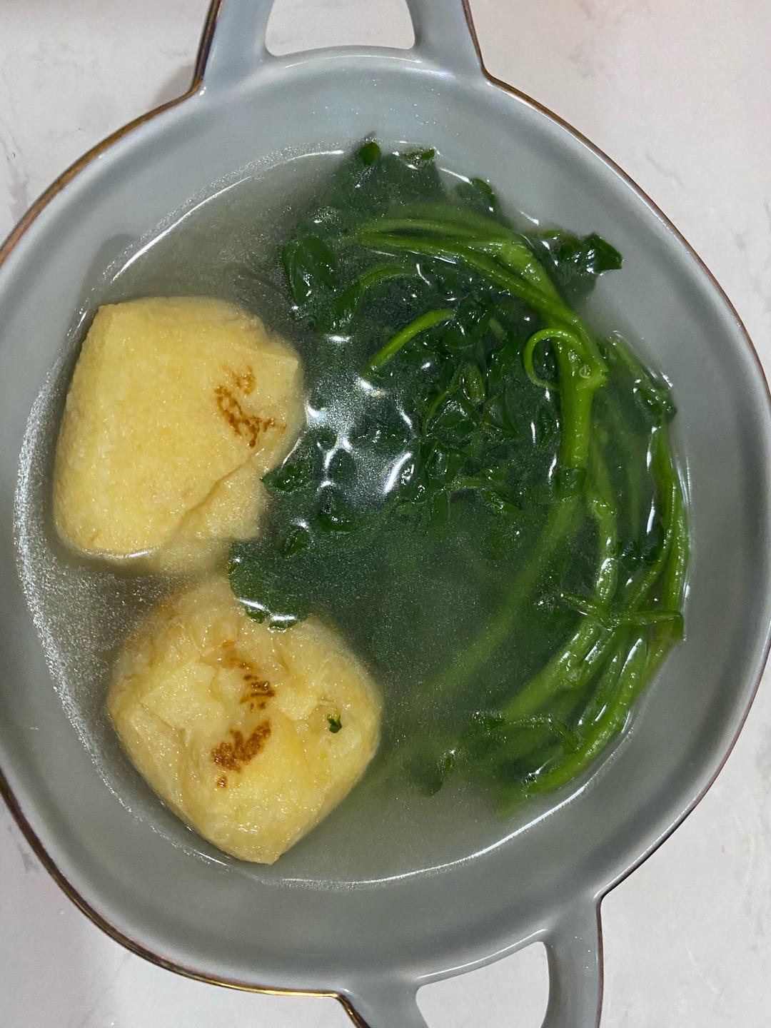 丸子西洋菜油豆腐汤
