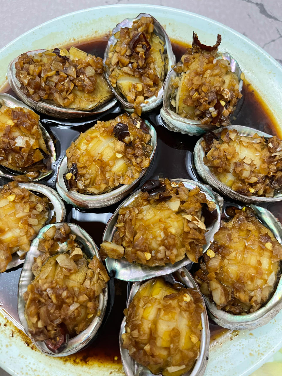 简单易做的蒜蓉蒸鲍鱼