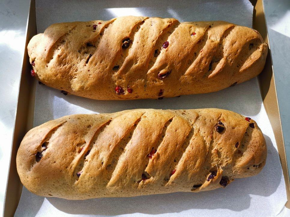 蔓越莓全麦黑糖面包