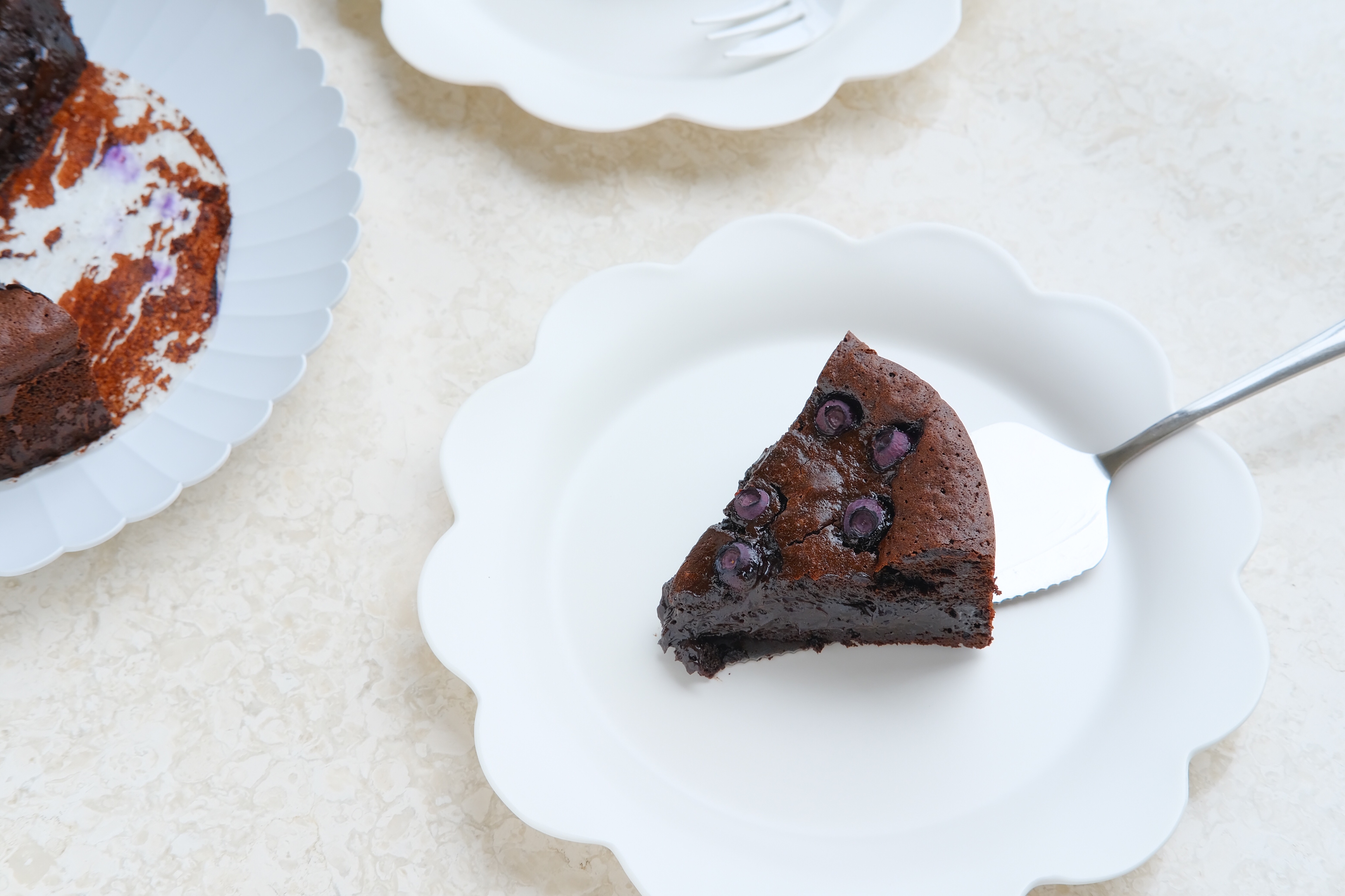 蓝莓巧克力软心蛋糕（低糖版）的做法 步骤18