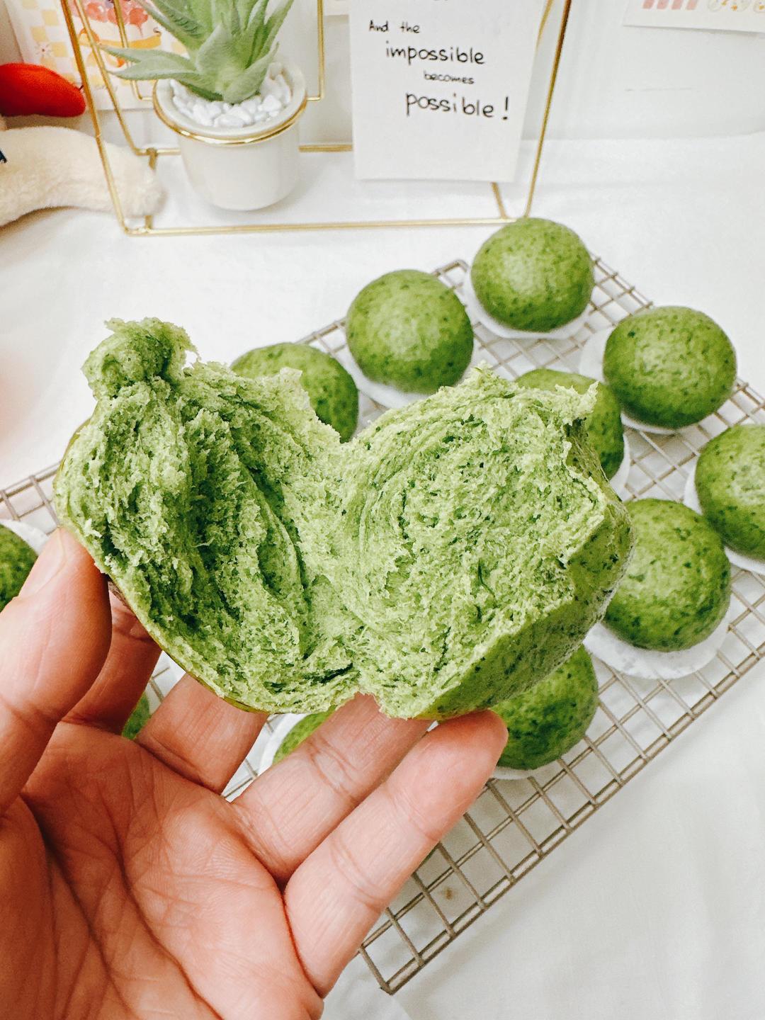 【艾草馒头】艾香浓郁，香甜可口