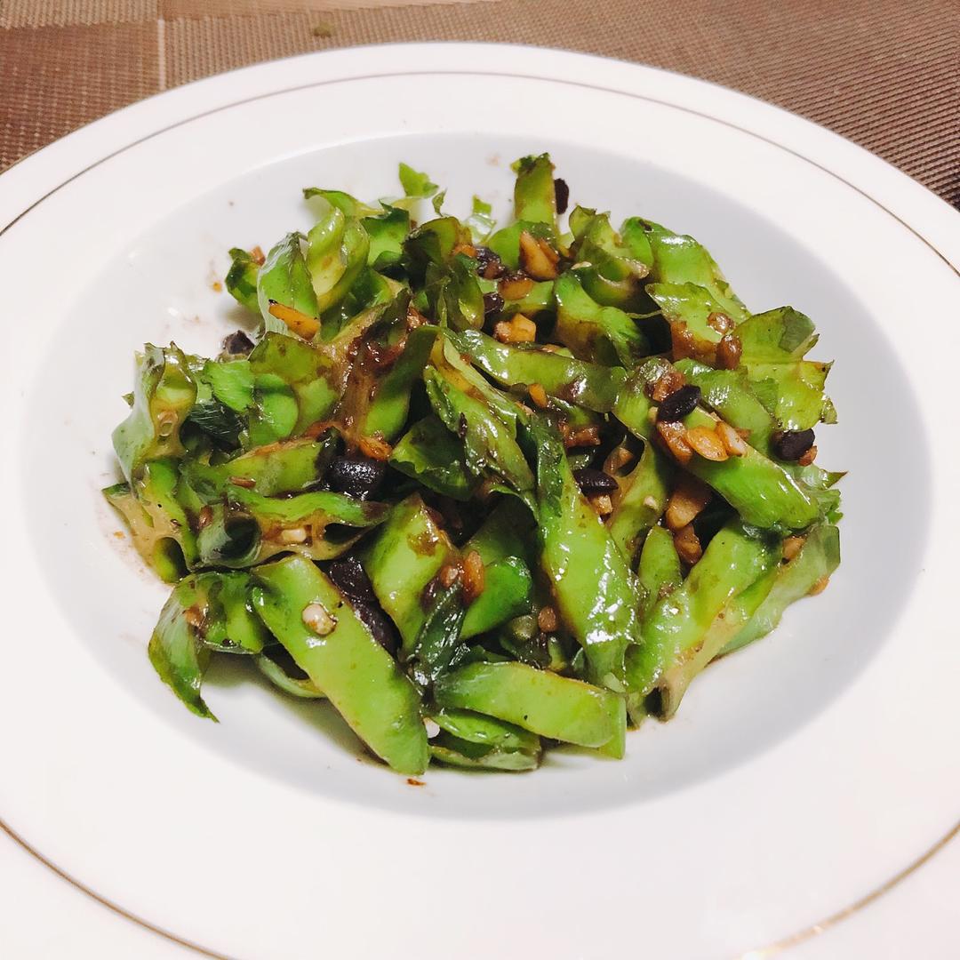 豆豉蒜泥炒龙豆